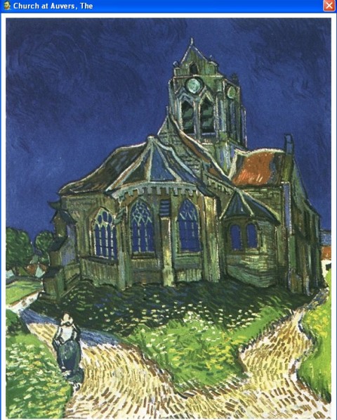 "The Church at Auvers" by van Gogh